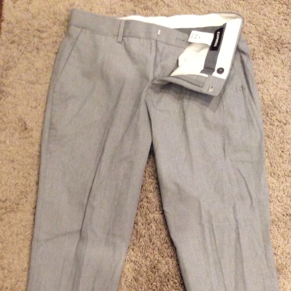 Express Light Gray Men's Dress Pants